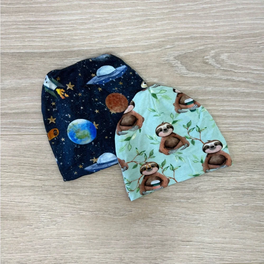 Posh Peanut Cosmic Galaxy & Normandie Bamboo Beanie Bundle